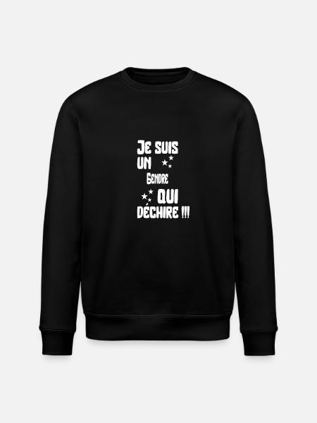 Gendre qui déchire cadeau - Sweat bio ROLLER Stanley/Stella Unisexe - noir