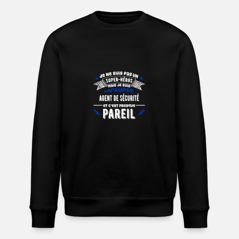 SuperAgent de sécurité cadeau - Sweat bio ROLLER Stanley/Stella Unisexe - noir