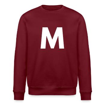 M - Stanley/Stella Unisex Bio-Sweatshirt ROLLER - Burgunderrot - Vorne - Nik (191cm)