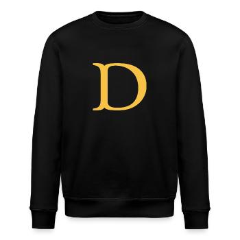 D - Stanley/Stella ROLLER Unisex Organic Sweatshirt - black - Front - Nik (191cm)