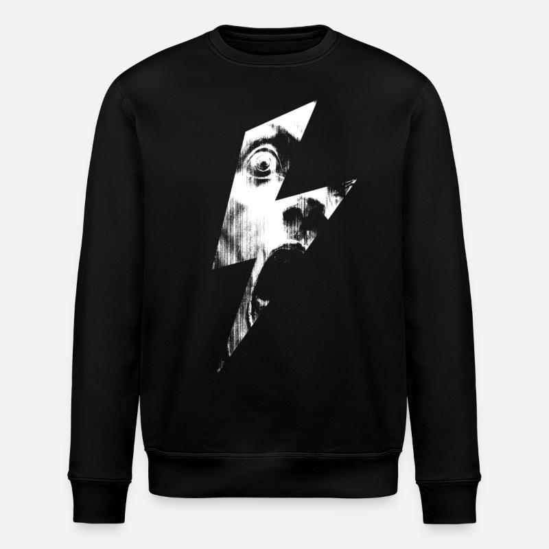 Aufgeblitzt - Stanley/Stella Unisex Bio-Sweatshirt ROLLER - Schwarz