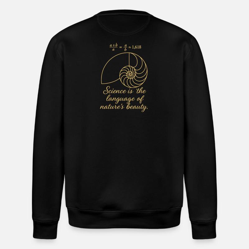 Coque de Fibonacci - Sweat bio ROLLER Stanley/Stella Unisexe - noir