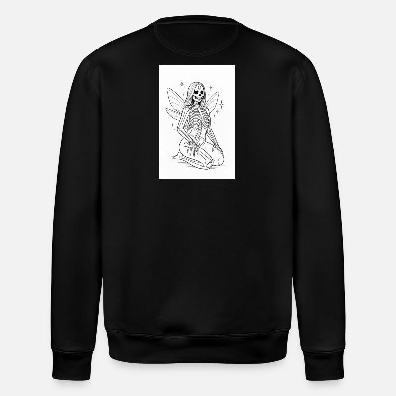 Squelette magique avec des ailes - Sweat bio ROLLER Stanley/Stella Unisexe - noir