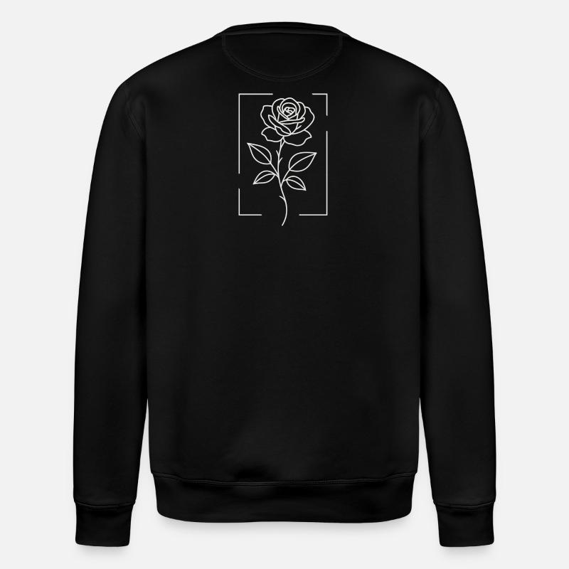 Pink Minimal Noir Line - Stanley/Stella Unisex Bio-Sweatshirt ROLLER - Schwarz