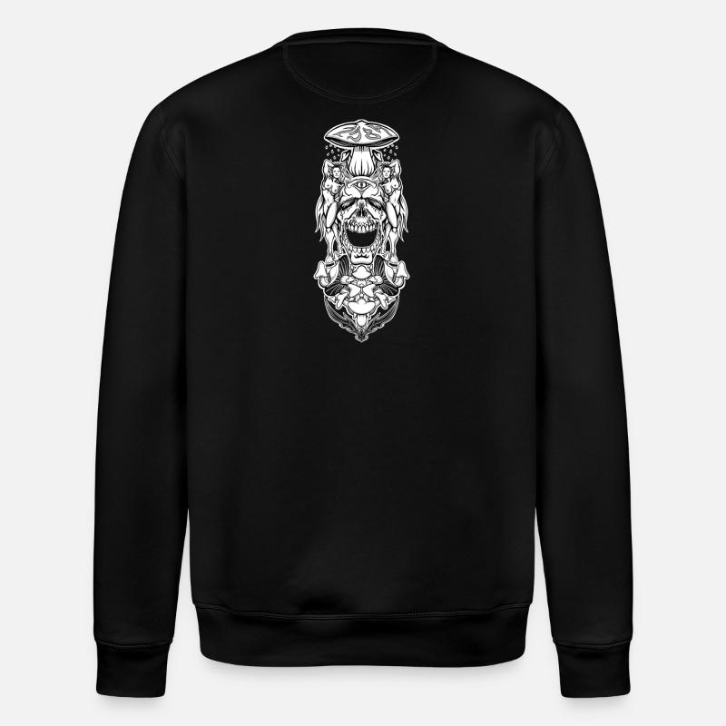 Champignon - Sweat bio ROLLER Stanley/Stella Unisexe - noir