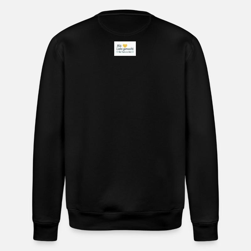 Für Tiere in Not - Stanley/Stella Unisex Bio-Sweatshirt ROLLER - Schwarz