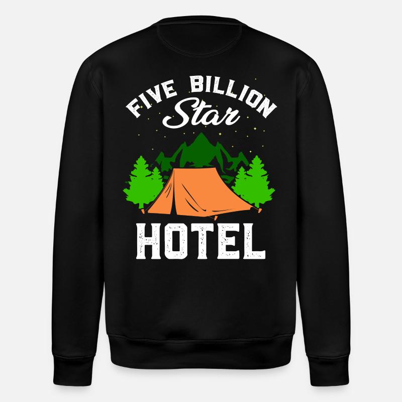 Camping Camping Vacation Gift - Stanley/Stella ROLLER Unisex Organic Sweatshirt - black