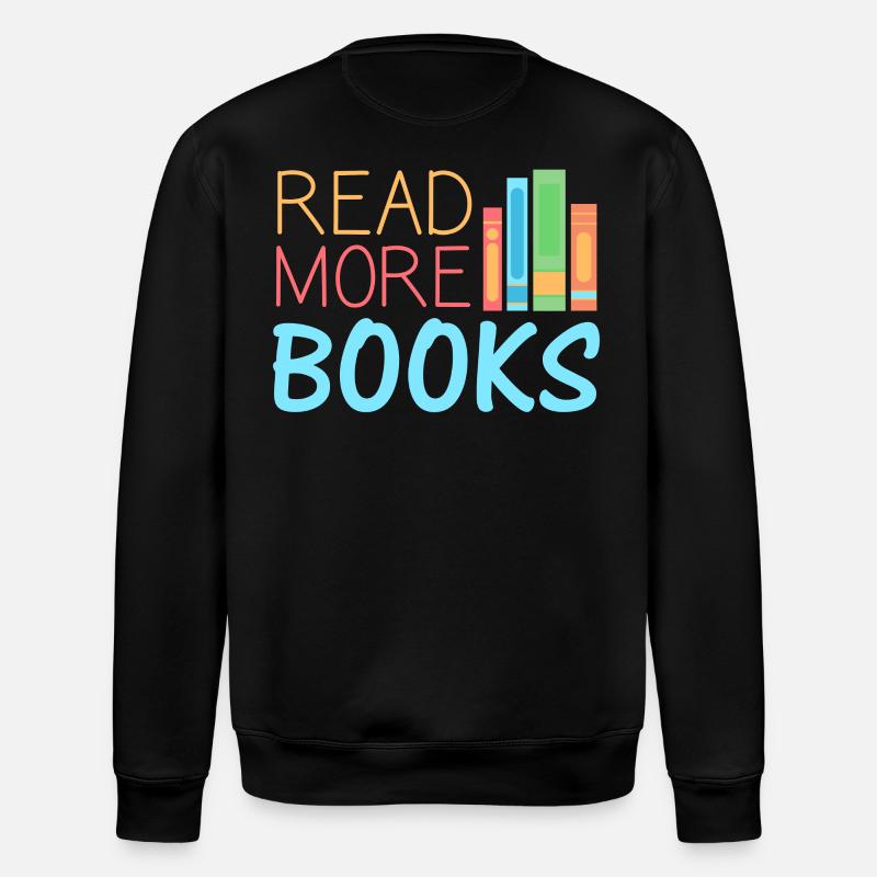 Bücher lesen Buch - Stanley/Stella Unisex Bio-Sweatshirt ROLLER - Schwarz