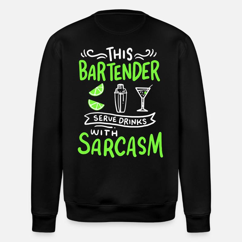 Bartender Funny Bartender - Stanley/Stella ROLLER Unisex Organic Sweatshirt - black