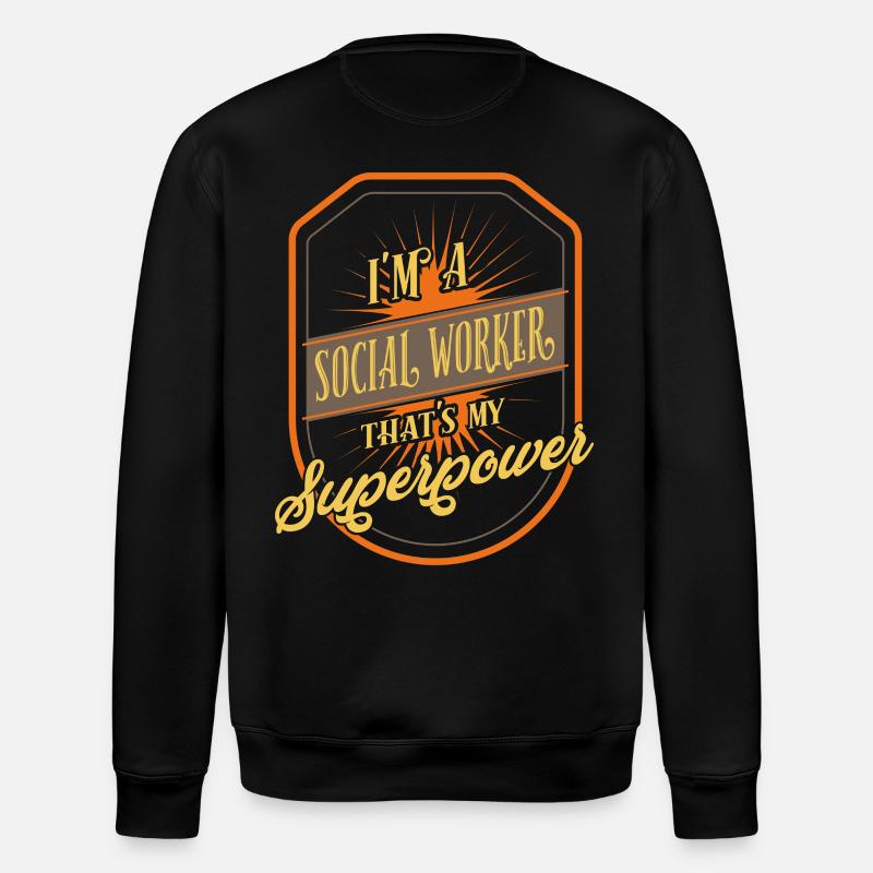 Sozialarbeiter - Stanley/Stella Unisex Bio-Sweatshirt ROLLER - Schwarz