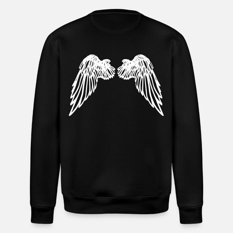 Engelsflügel - Stanley/Stella Unisex Bio-Sweatshirt ROLLER - Schwarz