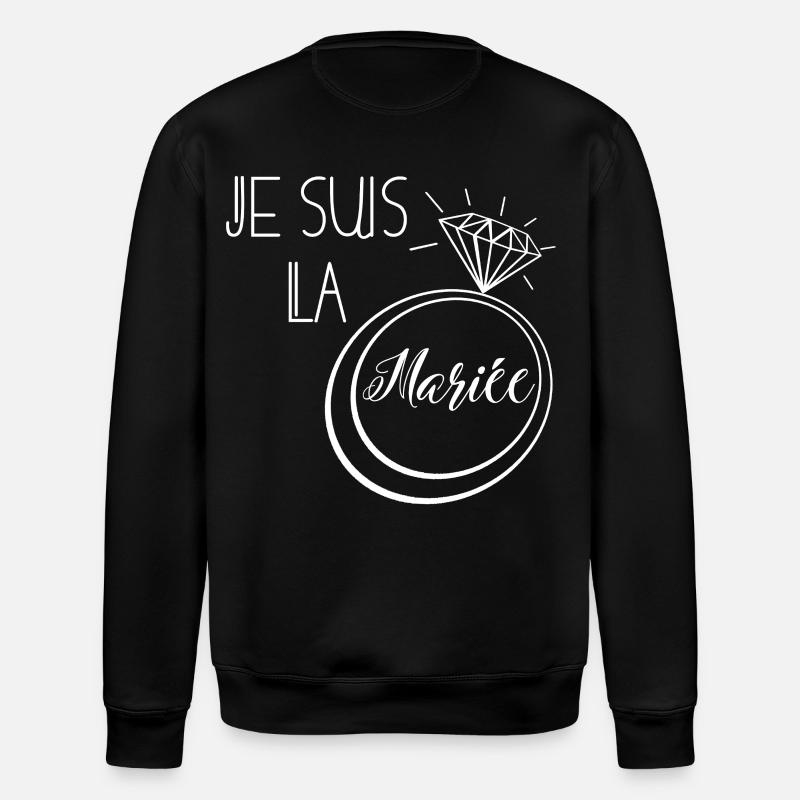 je suis la mariée - Sweat bio ROLLER Stanley/Stella Unisexe - noir