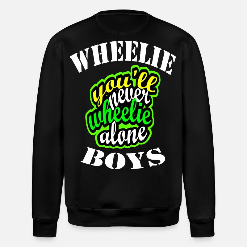 Wheelie - Sweat bio ROLLER Stanley/Stella Unisexe - noir