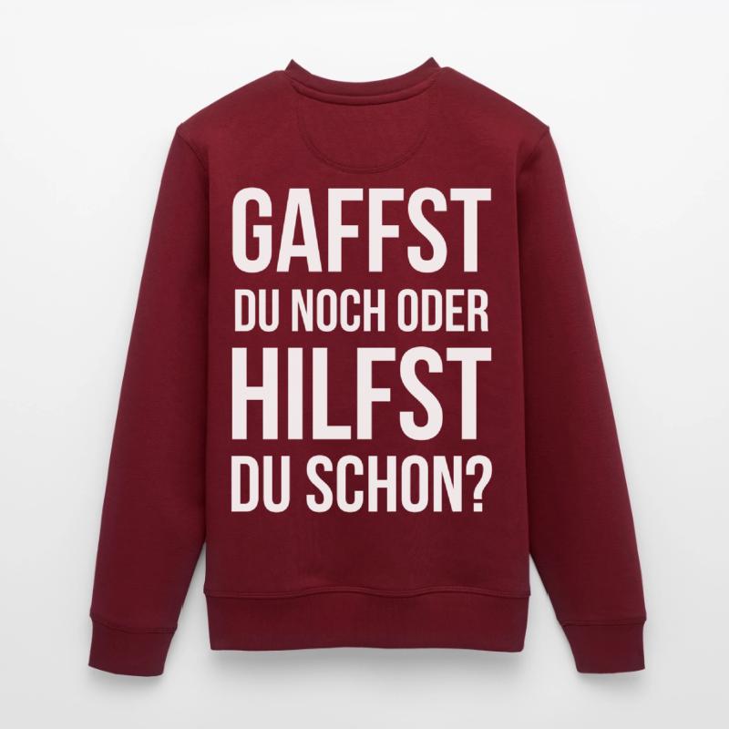 Gaffst du noch oder hilfst du schon? Stanley/Stella Unisex Bio-Sweatshirt ROLLER
