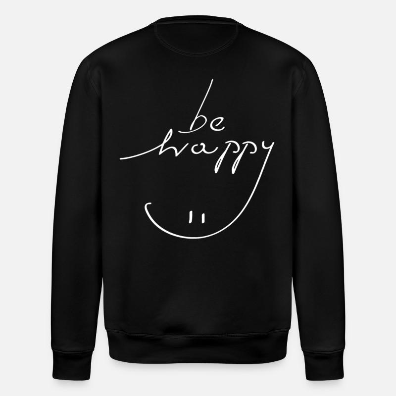 être heureux sourire - Sweat bio ROLLER Stanley/Stella Unisexe - noir