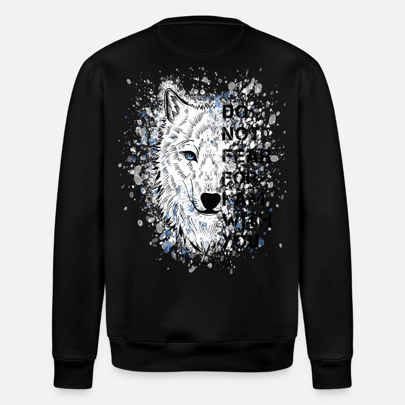 Religiöses Zitat Bibelvers - Stanley/Stella Unisex Bio-Sweatshirt ROLLER - Schwarz
