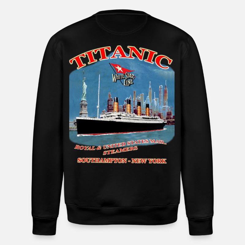 TITANIC creation Louis RUNEMBERG © Adagp - Stanley/Stella ROLLER Unisex Organic Sweatshirt - black