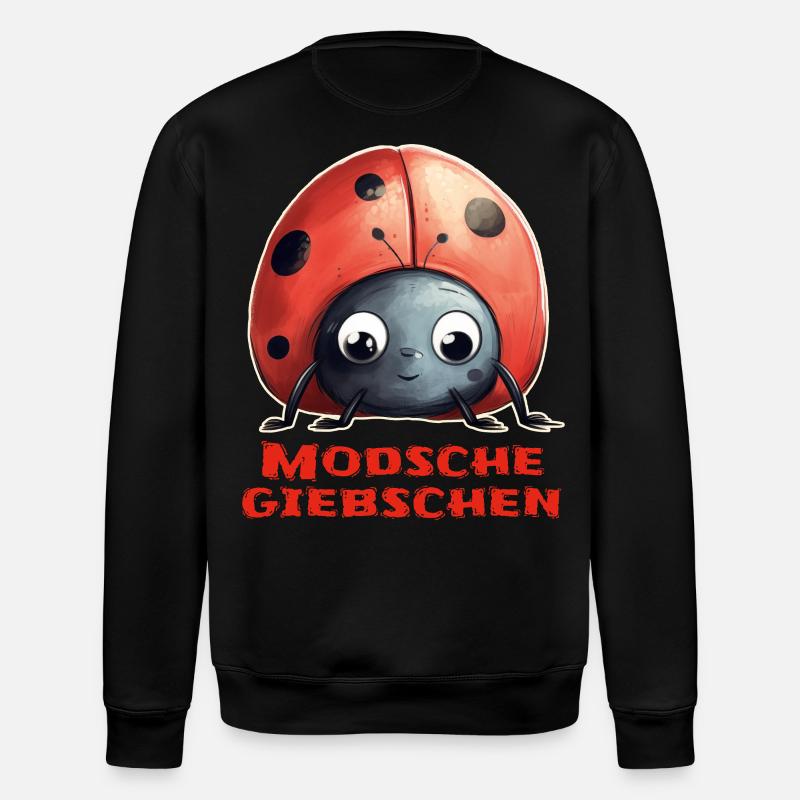 Modschegiebchen Marienkäfer - Stanley/Stella Unisex Bio-Sweatshirt ROLLER - Schwarz