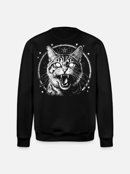 Bewitched Tabby - Stanley/Stella Unisex Bio-Sweatshirt ROLLER - Schwarz