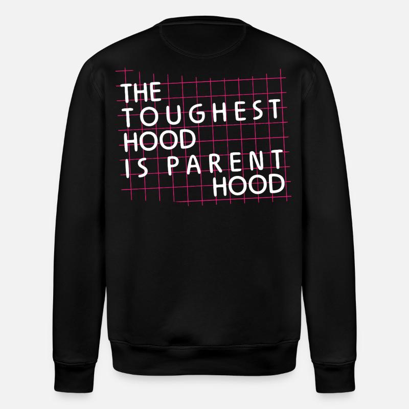 Parenthood – Die härteste Hood - Stanley/Stella Unisex Bio-Sweatshirt ROLLER - Schwarz