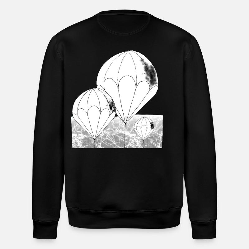 Ballon Linie Mono - Stanley/Stella Unisex Bio-Sweatshirt ROLLER - Schwarz