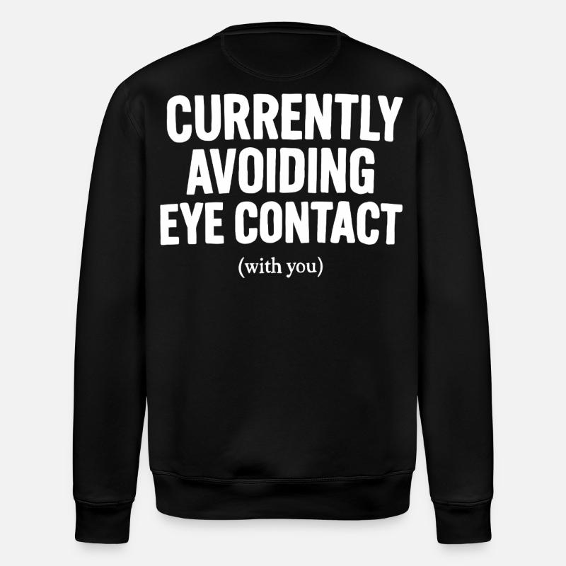 Pas de contact visuel - Sweat bio ROLLER Stanley/Stella Unisexe - noir