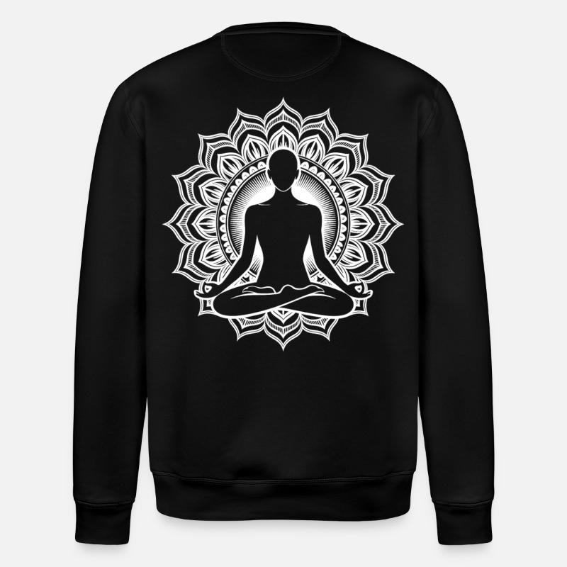 Chakra de méditation - Sweat bio ROLLER Stanley/Stella Unisexe - noir