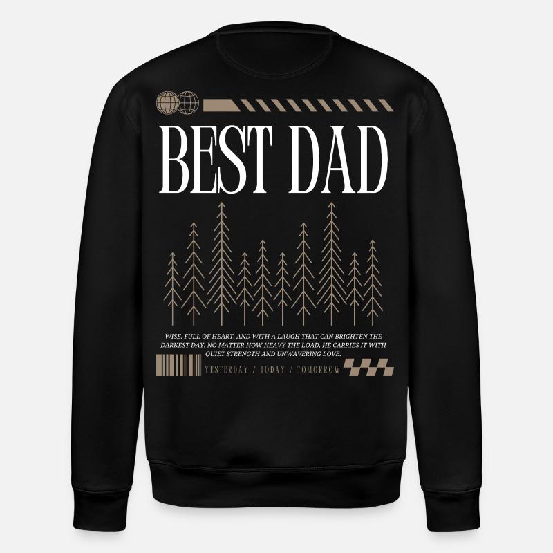 Bester Papa  - Stanley/Stella Unisex Bio-Sweatshirt ROLLER - Schwarz