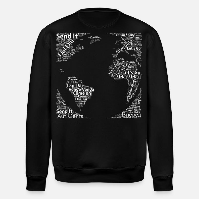 Nous vous encourageons - Blanc - Sweat bio ROLLER Stanley/Stella Unisexe - noir