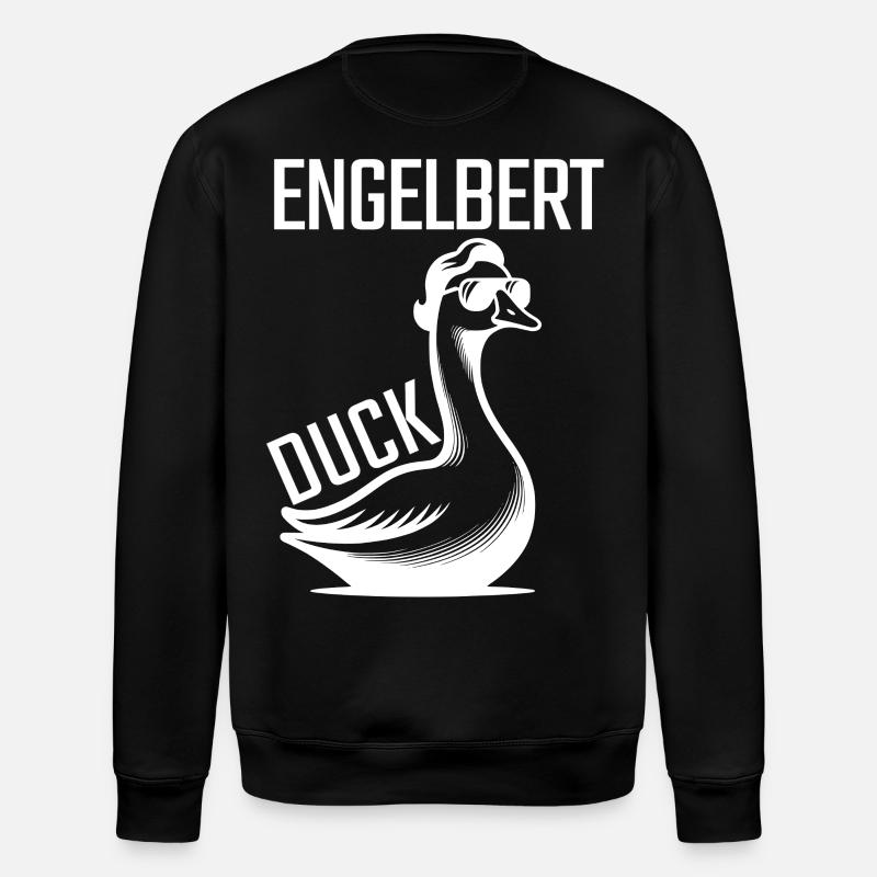 Engelbert Duck - Stanley/Stella ROLLER Unisex Organic Sweatshirt - black