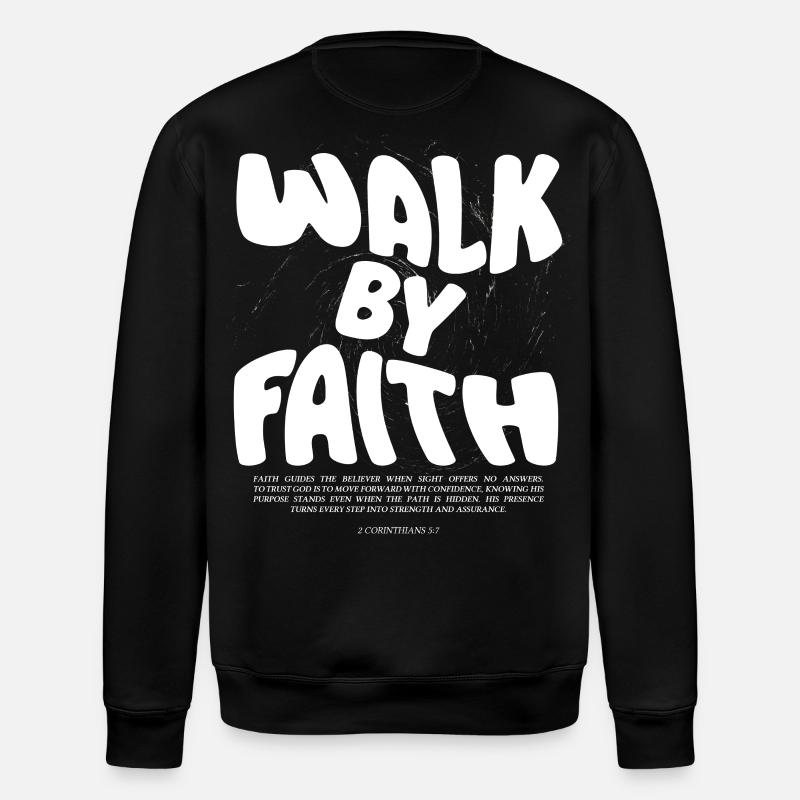 Marcher par la foi - Sweat bio ROLLER Stanley/Stella Unisexe - noir