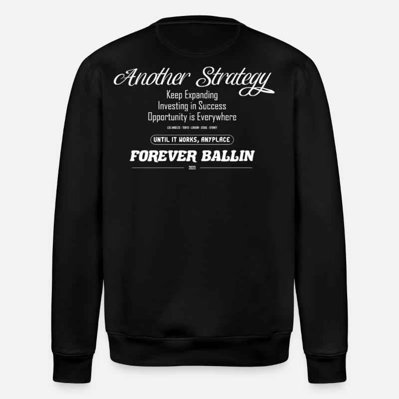 Another Strategy Forever - Stanley/Stella ROLLER Unisex Organic Sweatshirt - black