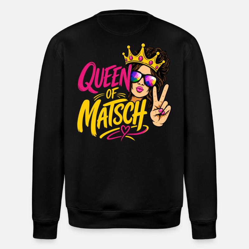 Queen of Matsch - Stanley/Stella Unisex Bio-Sweatshirt ROLLER - Schwarz