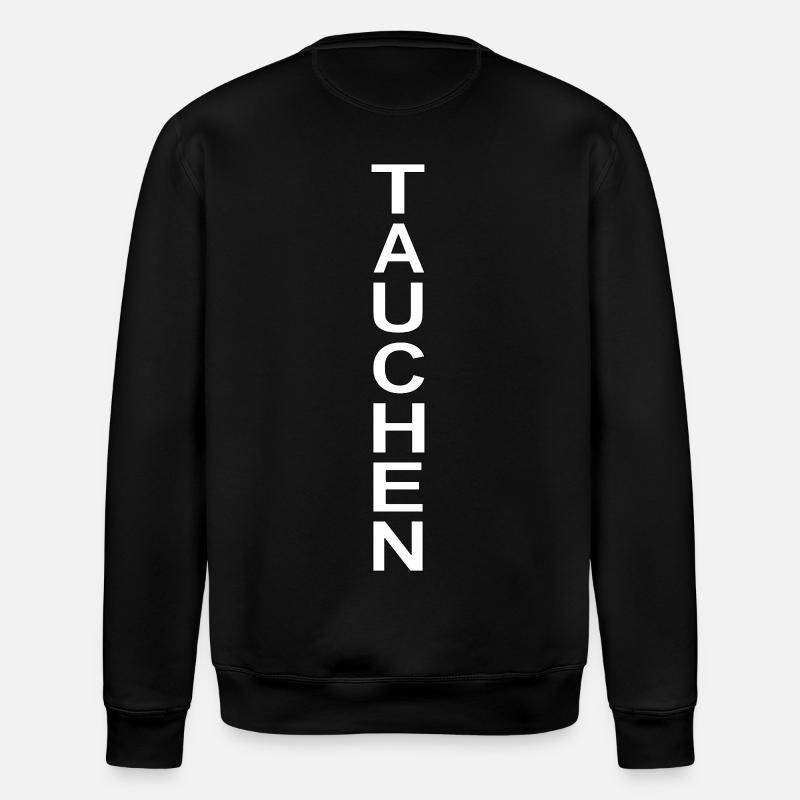 Diving Scripture Gift - Stanley/Stella ROLLER Unisex Organic Sweatshirt - black