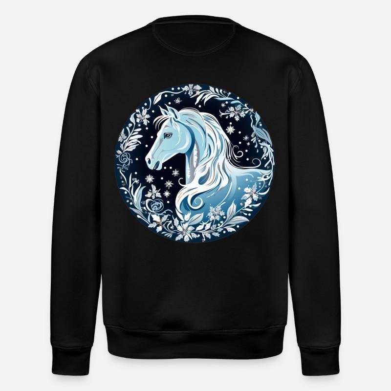 Cheval - Sweat bio ROLLER Stanley/Stella Unisexe - noir