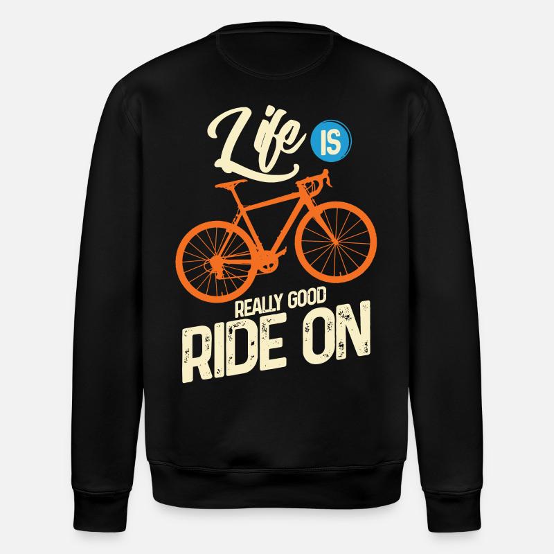 Cycling - Stanley/Stella ROLLER Unisex Organic Sweatshirt - black