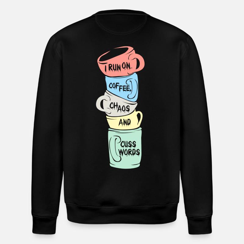 coffee - Stanley/Stella ROLLER Unisex Organic Sweatshirt - black