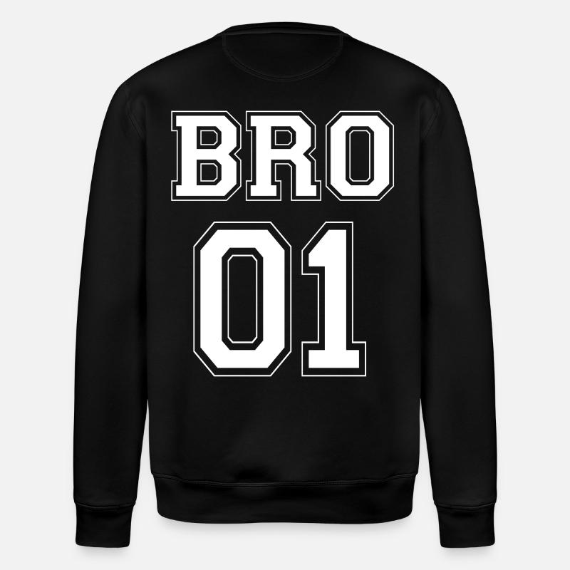 BRO 01 - édition blanche - Sweat bio ROLLER Stanley/Stella Unisexe - noir