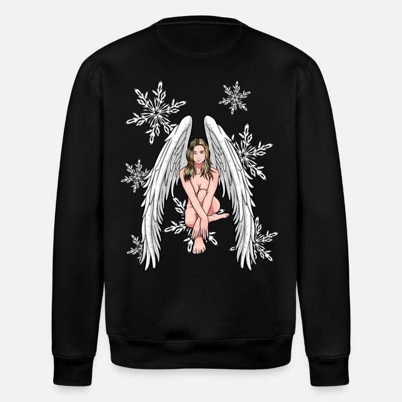 Noël ange de Noël - Sweat bio ROLLER Stanley/Stella Unisexe - noir