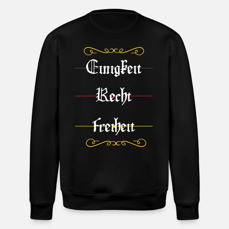 Unité, justice, liberté - Sweat bio ROLLER Stanley/Stella Unisexe - noir