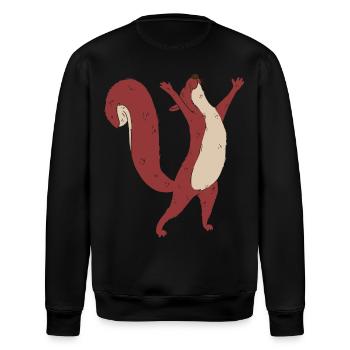 Eichhörnchen Kind Waldtiere - Stanley/Stella Unisex Bio-Sweatshirt ROLLER - Schwarz - Hinten - Nik (191cm)