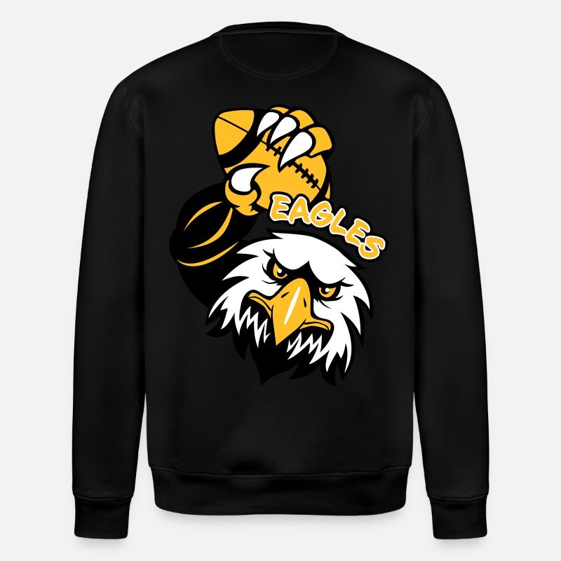 Eagles Rugby - Stanley/Stella ROLLER Unisex Organic Sweatshirt - black