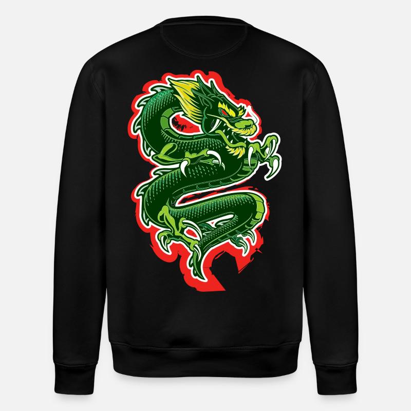 Drachen - Stanley/Stella Unisex Bio-Sweatshirt ROLLER - Schwarz