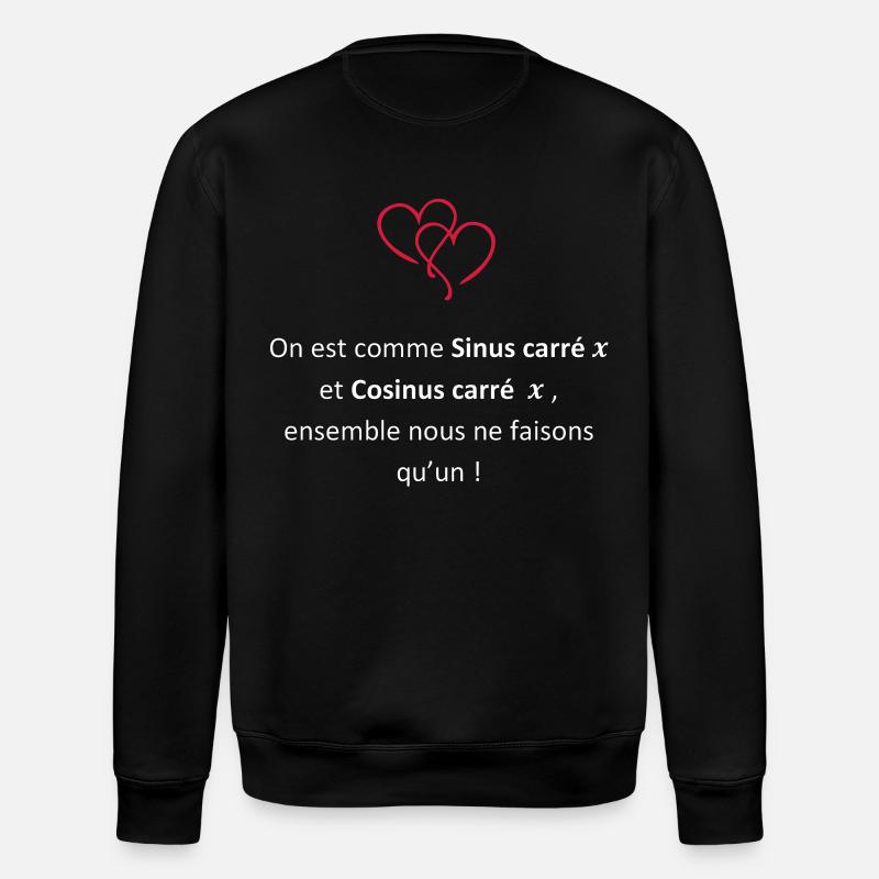 Romantische Mathematik - Stanley/Stella Unisex Bio-Sweatshirt ROLLER - Schwarz