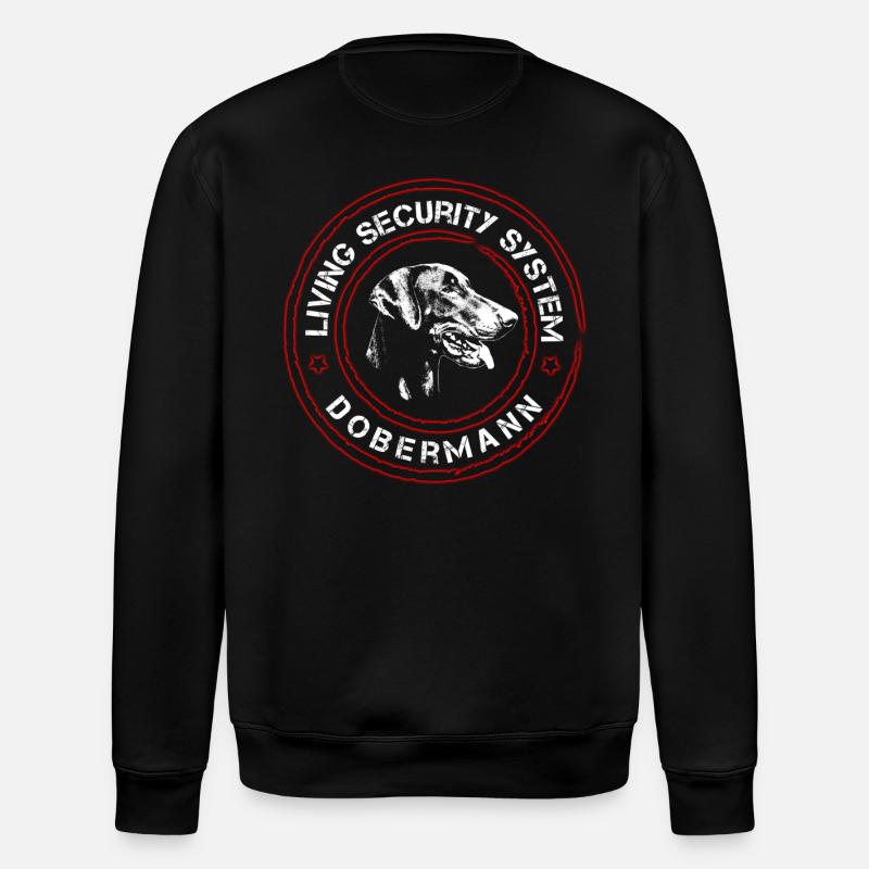 Dobermann Security 1 - Stanley/Stella Unisex Bio-Sweatshirt ROLLER - Schwarz