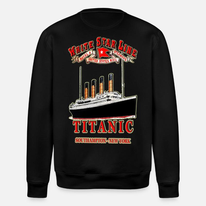 TITANIC CREATION Louis RUNEMBERG © Adagp - Stanley/Stella ROLLER Unisex Organic Sweatshirt - black