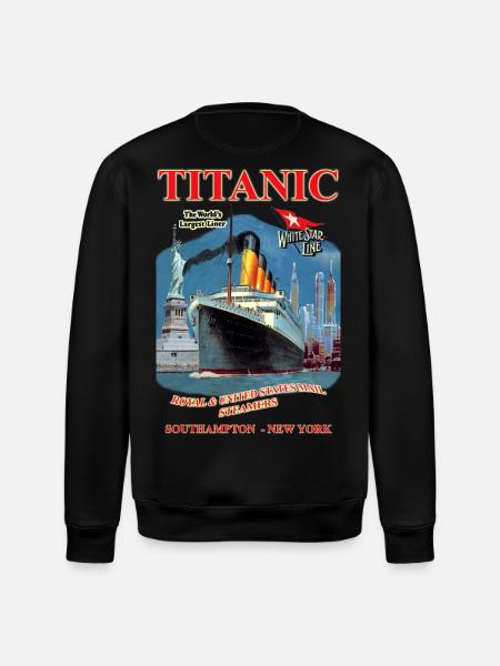 TITANIC SPIRIT skabelse Louis RUNEMBERG © Adagp - Stanley/Stella økologisk unisex-sweatshirt ROLLER - sort