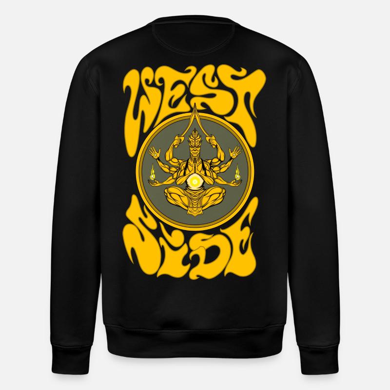 West side - Stanley/Stella ROLLER Unisex Organic Sweatshirt - black