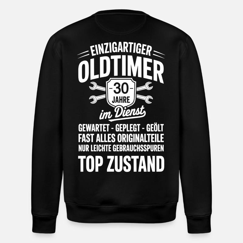 30. Dienstjubiläum - Arbeitskollege - Stanley/Stella Unisex Bio-Sweatshirt ROLLER - Schwarz