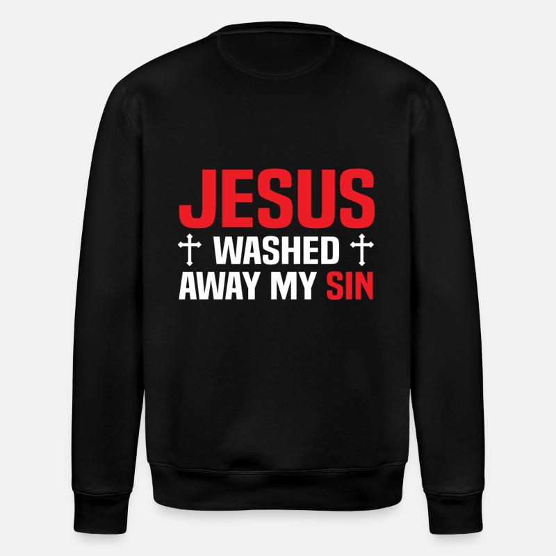 Jésus-Christ - Sweat bio ROLLER Stanley/Stella Unisexe - noir